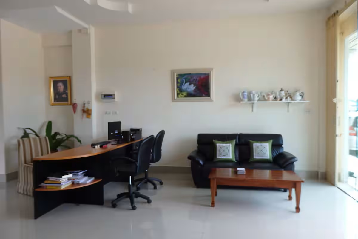 Workspace area for digital nomads