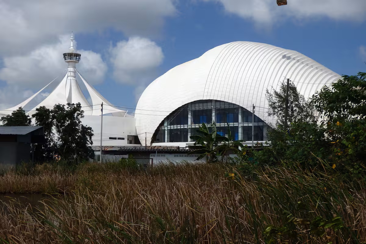 Welcoming entrance with plants